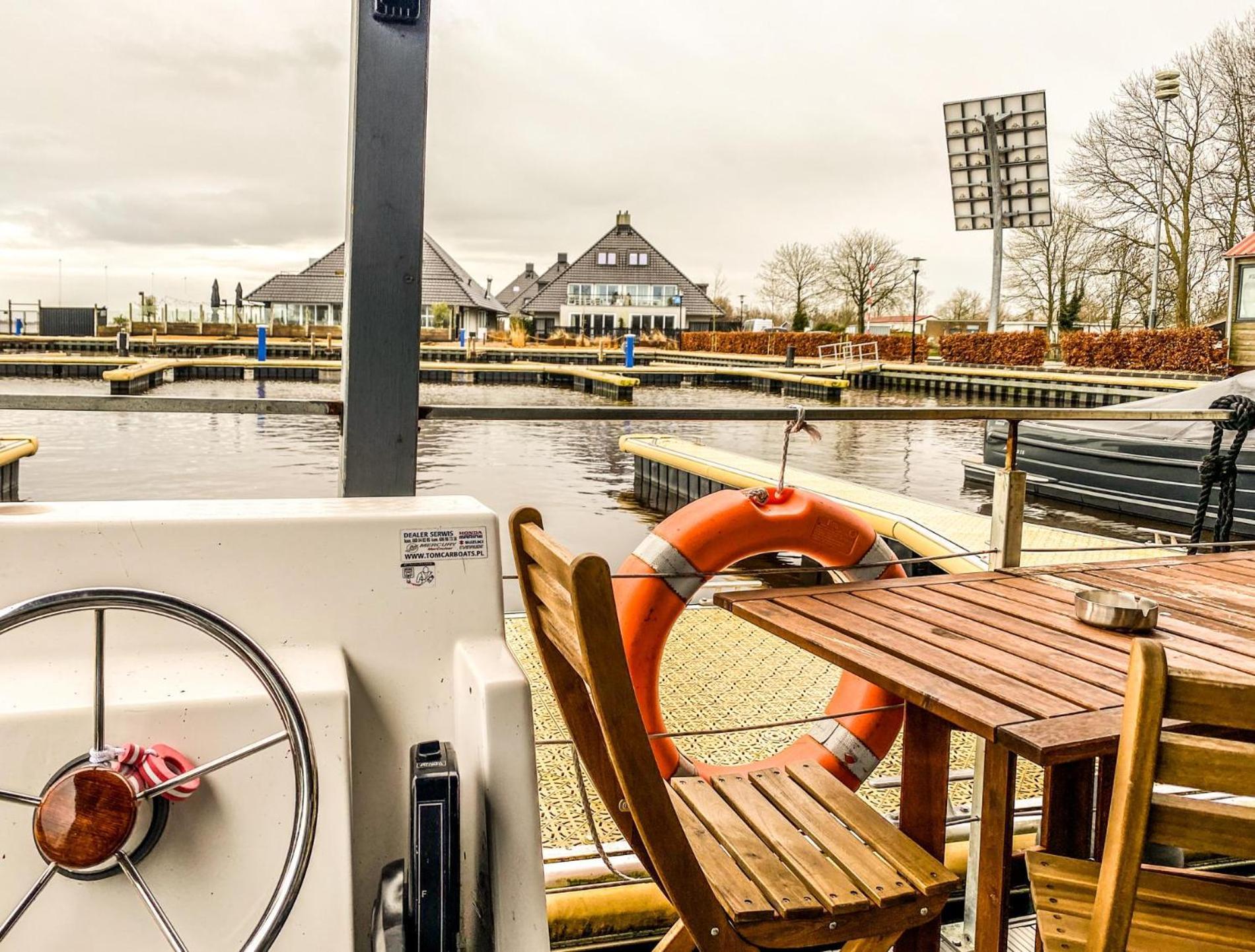 Houseboat Blue Sneekermeer Offingawier Exterior foto